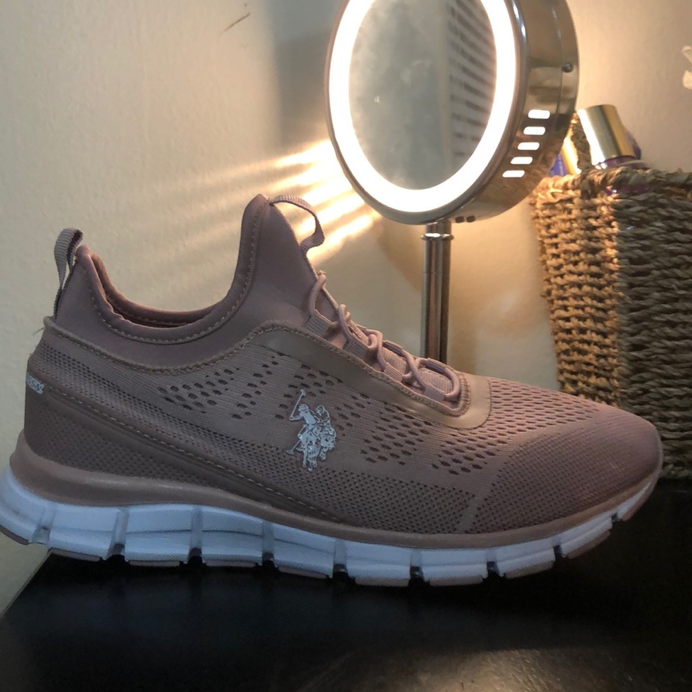 Blush pink Polo sneakers